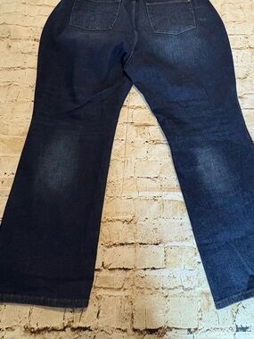 Judy Blue Dark Indigo Straight Leg Button front Jeans